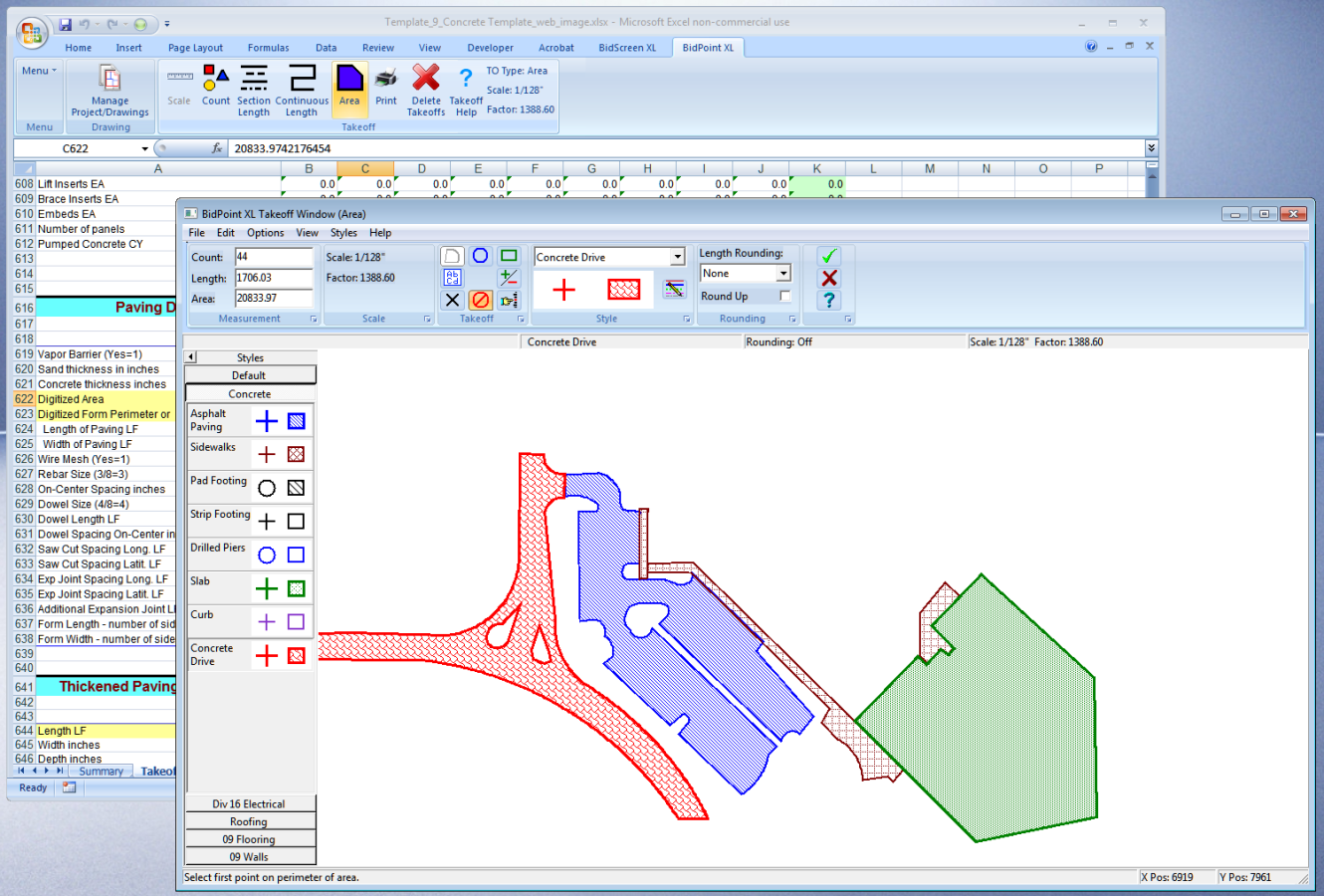 BidPoint XL V6 Takeoff software